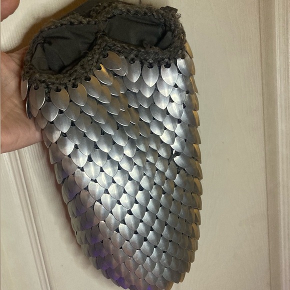 DRAGON SCALE KNITTED SCALEMAIL SCAILE MAILE RENFAIRE BELT BAG LARP RENAISSANCE - Picture 11 of 15